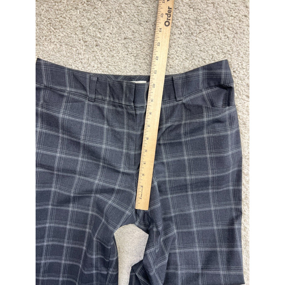 Talbots Dress Pants Womens Size 6 Gray Plaid Mid Rise Career - Picture 7 of 11